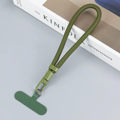 Universal Adjustable Mobile Phone Lanyard Short Wrist Strap with Self-locking Anti-drop Design Durable Polyester Phone Strap