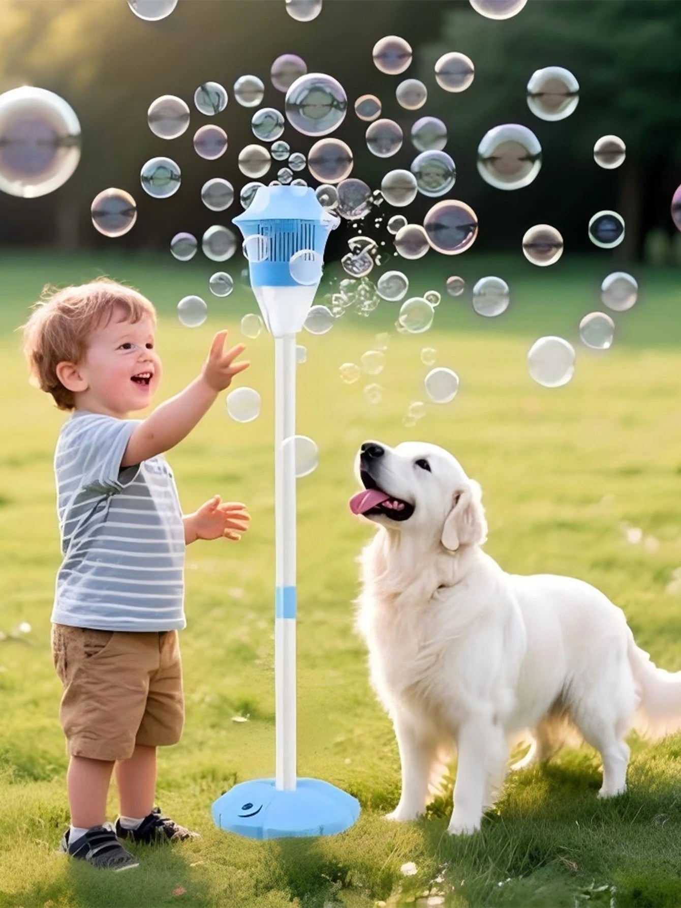 Street light bubble machine fully automatic bubble with light birthday outdoor wedding party without battery bubble water