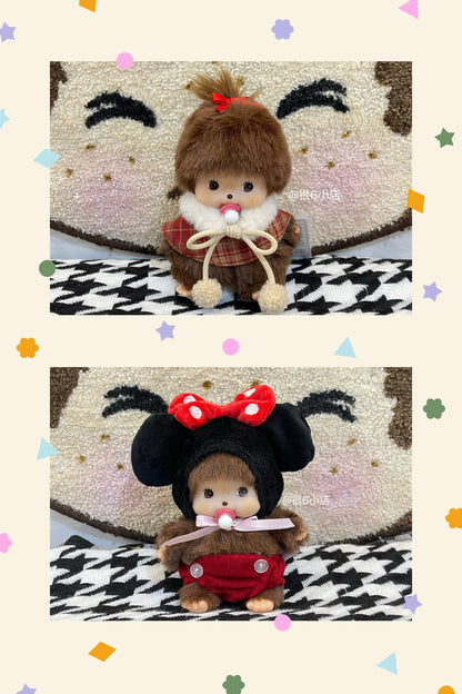 In Stock 15cm Mongon Monkey Kawaii Doll Keychain Bag Pendants Toy Hand Puppet Decompression Children Cute Gift Decoration Gift