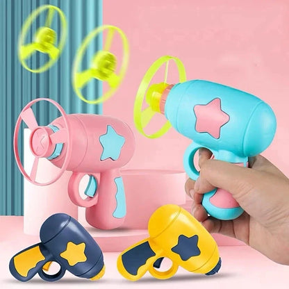 Funny Cat Toy Interactive Launch Pet Training Toy For Kitten Mini Flying Disc Shooting Gun Chasing Games Cat Toys Pet Supplies