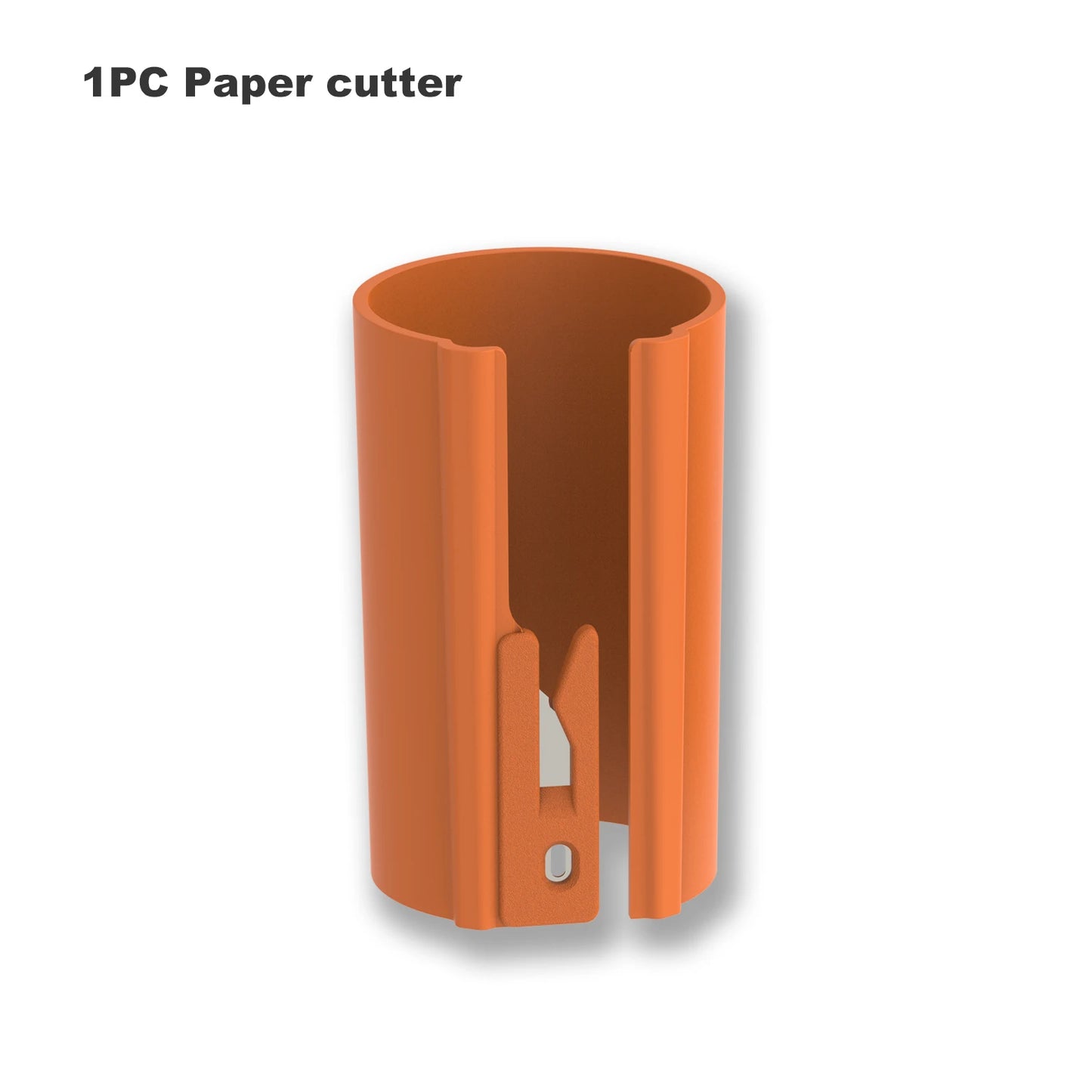 HORN Sliding Wrapping Paper Cutter - Easy-Glide Gift Wrap Trimmer for Christmas & Birthdays, Durable ABS，, Orange/Black