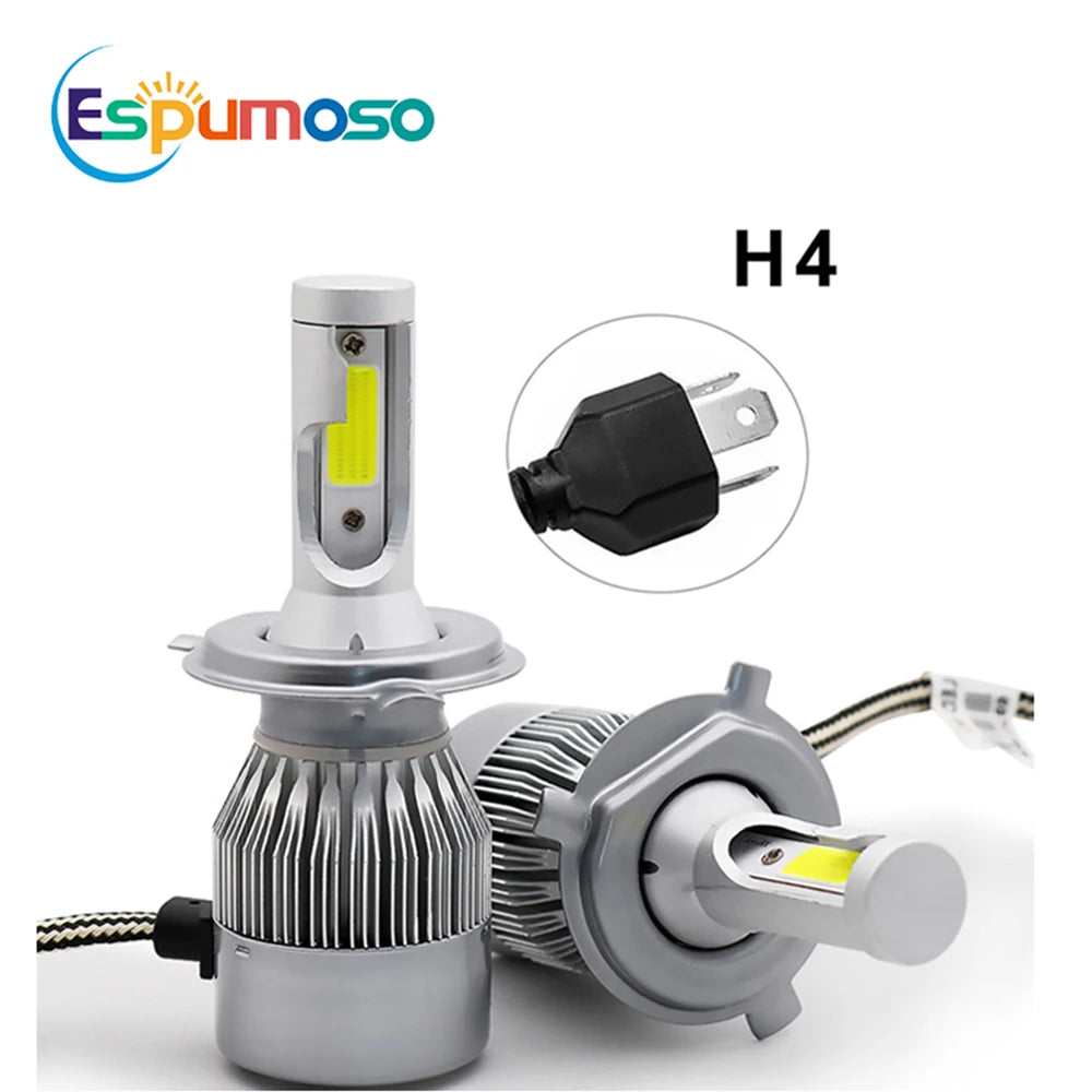 2pcs Led Bulb C6 H7 Automotive Led for Car Headlight H10 H4 H8 H9 H11 H13 9004 9005 9006 9007 880 H27 Lenses for Headlights