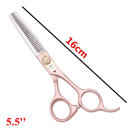 Professional Hair Scissors Japan Steel 440C Sharp Blades Ergonomic Handle Salon Barber Home Haircut Stylist Thinning Texturizing