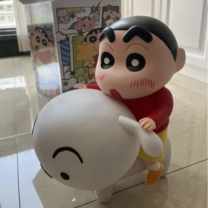 New Crayon Shin-Chan Anime Figure Crayon Shin-Chan Ride Nohara Shiro Action Figure Model Toy Kawaii Decoration Collect Gifts