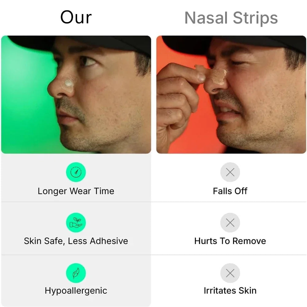 30-Day Anti-Snoring Magnetic Nasal Strips Durable Strong Adhesive Sleep Breath Improve Strips Snoring Relief Sleeping Helper for Night Rest