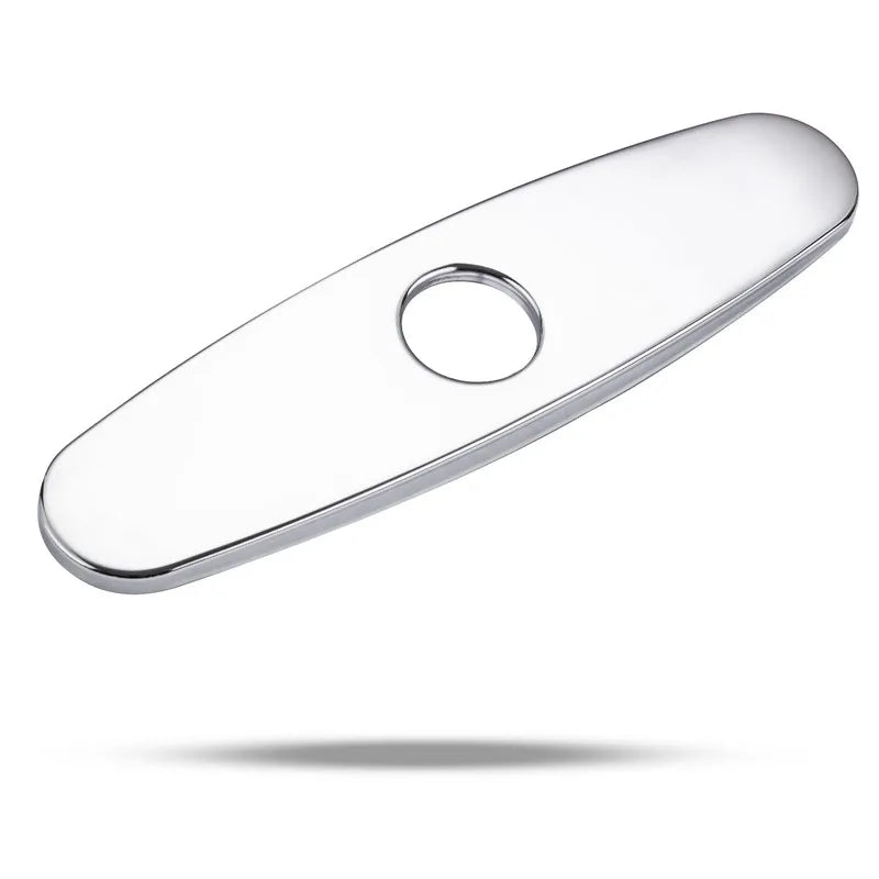 1PC Faucet Plate Hole Tap Cover Deck Plate Stainless Steel Bathroom Kitchen Sink For Most Single Hole Faucet