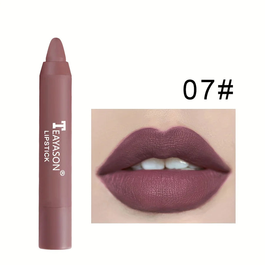 12 Colors Matte Misty Lipstick Set: Long-Lasting, Smudge-Proof, Sexy Velvet Lip Liners & Primer For Women's Makeup