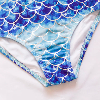 Fishscale Bandage Girls Kids Swimsuit 2026 Shell Shape Embroidery Children Girls One Piece Swimwear Beach Wear Monokini