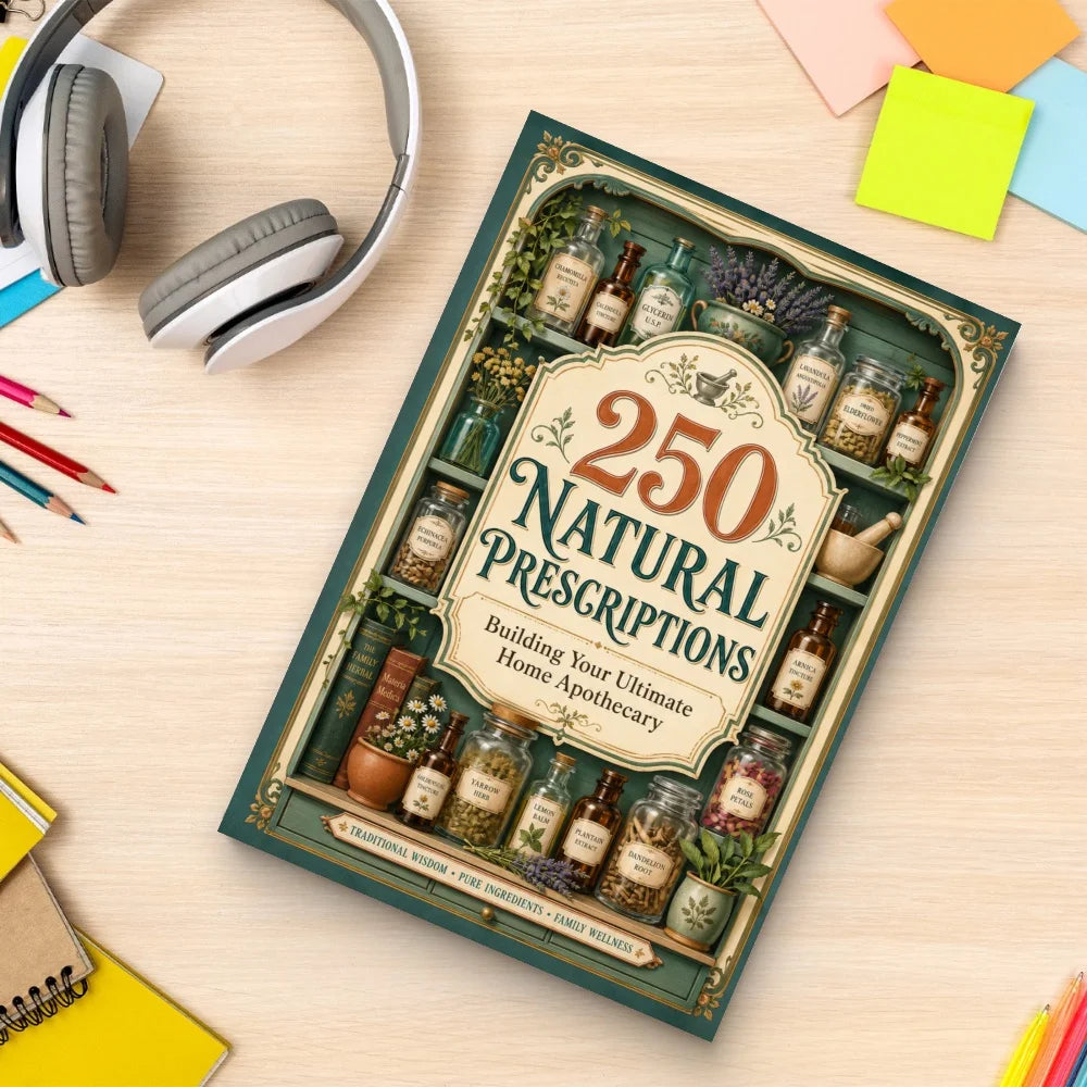 250 Natural Prescriptions - Ultimate Home Apothecary Guide with Herbal Remedies, Traditional Wellness Recipes