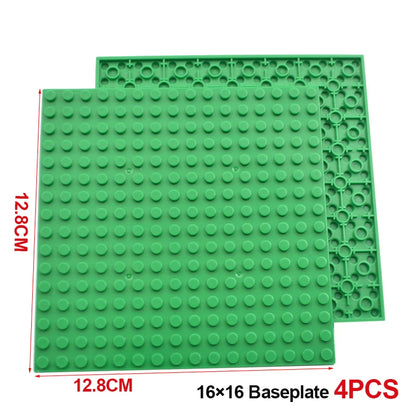 Building Blocks Double-sided Base Plate 16x16 91405 Assemble Parts MOC Bricks Baseplate Idea House Construction Board
