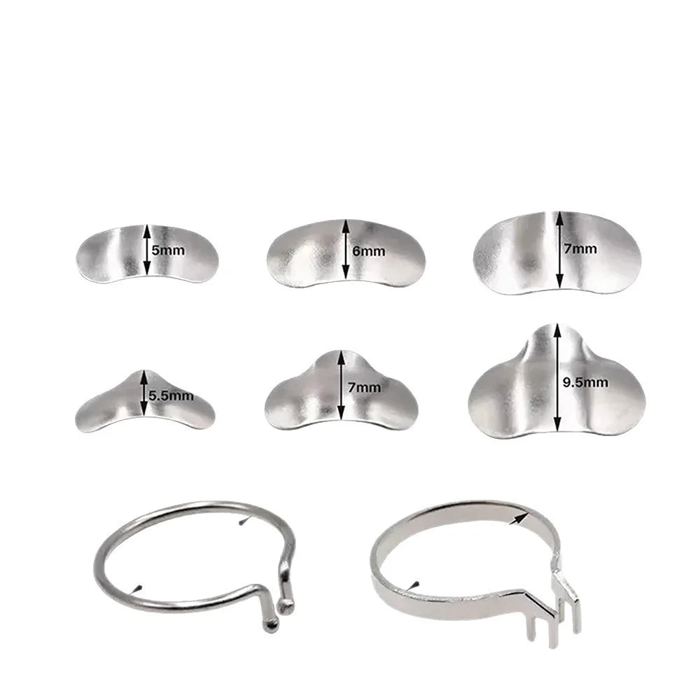 100Pcs Dental Matrix Sectional Contoured Metal Matrices Bands Dental Matrix Rings Full Teeth Replacement Dentsit Oral Care