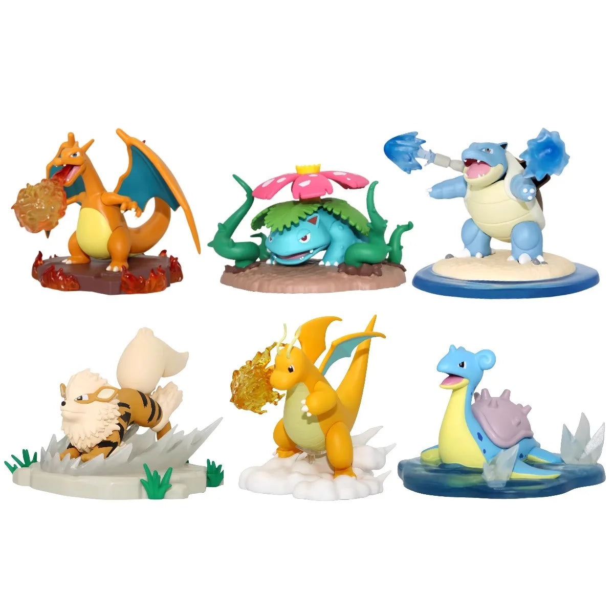 Genuine Pokemon Anime Action Figures Call Of Duty GK PVC Charizard Blastoise Arcanine Lapras Venusaur Dragonite Christmas Gift
