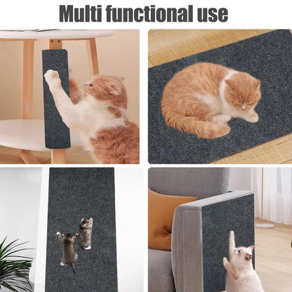 Trimmable Self-Adhesive Carpet Mat Pad Anti Cat Scratch Mat Cat Pet Scratcher Furniture Couch Corner Indoor Sofa Wall Protector