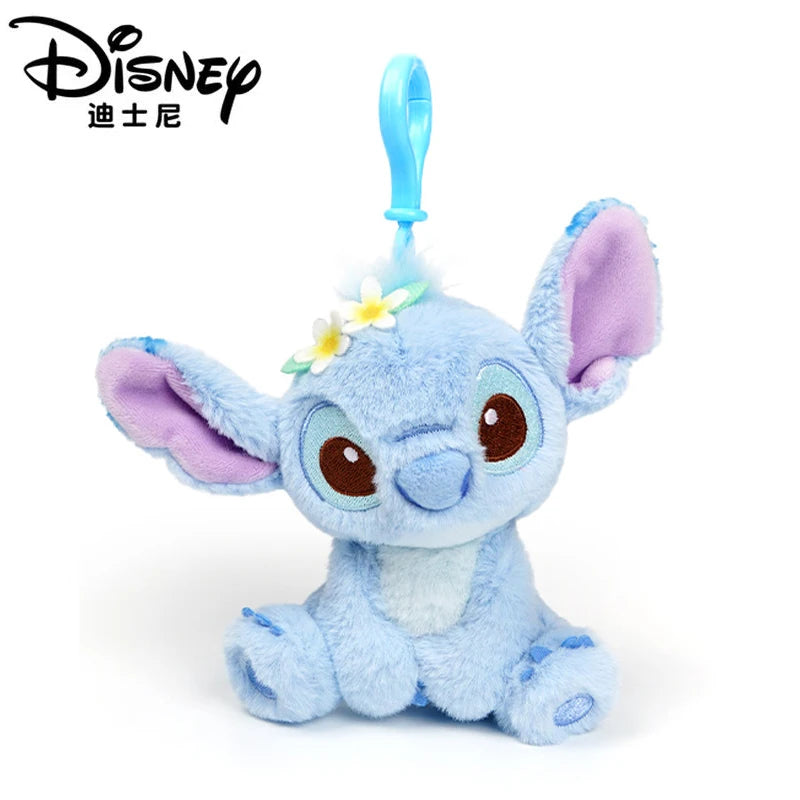 100% Genuine Disney Stitch Scrump Angel Cartoon Blue Stitch Plush Toy Authorized Doll Stich Cute Birthday Gift High Quality