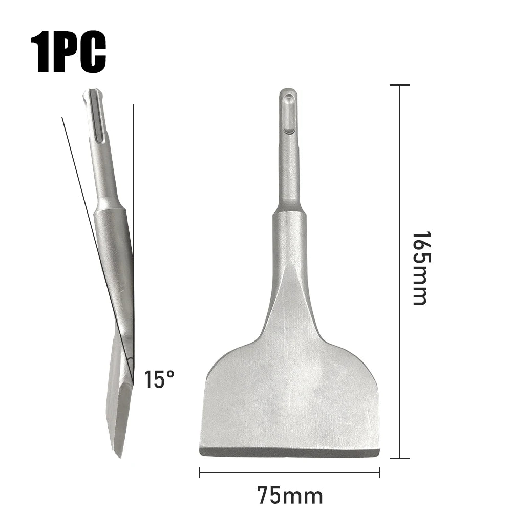 5PC SDS PLUS Round Shank tile Shovel Electric Hammer Chise Wall Concrete Impact Drill 5Teeth  Drill Bit For Masonry SlottingTool