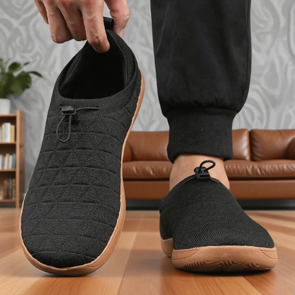 Wide Barefoot Shoes for Mens Breathable Knitted Mesh Walking Sneakers Outdoor Running Zero Drop Casual Sneaker Minimalist Shoes