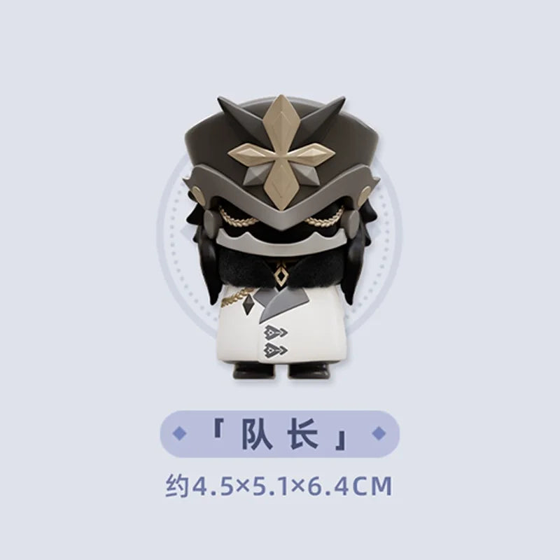 Mihoyo Genshin Impact Fatui Harbinger Q Version Series Blind Box Desktop Mini Doll Model Toys Trend Decoration Surprise Gifts