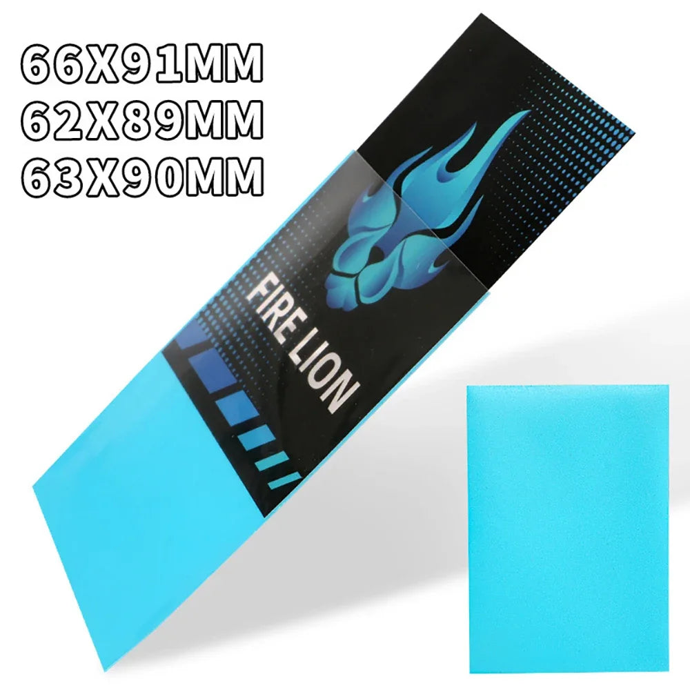 66x91mm 100PCS/Set Solid Matte Trading Card Sleeves Standard Size Card Protector for PTCG/TCG /MTG