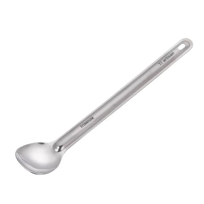 Tiartisan Titanium Long Handle Spork Spoon Cutlery Ultralight Tableware Outdoors Portable Dinnerware Camping Equipment