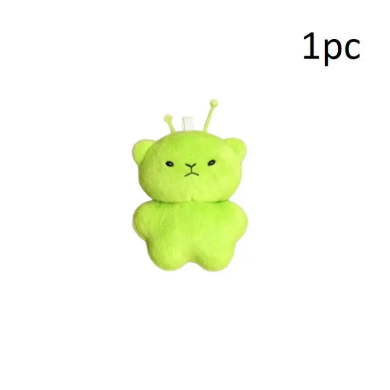Alien Cat Plush Toy Cartoon Stuffed Animal Keychain Accessories Creative Ugly Cute Backpacks Pendant Party Gift