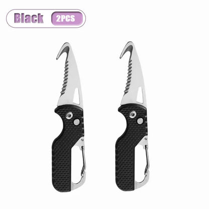 1-4PCS Portable Mini Unboxing Tool Letter Opener Serrated Hook Package Opener Express Box Cutter Safe Compact Tool