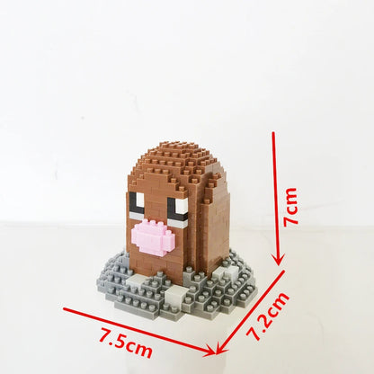 75 Style Pokemon Building Blocks Assembly Anime Picachu Charizard Doll Blastoise Bulbasaur Gengar Bricks Toy for Kid Gift