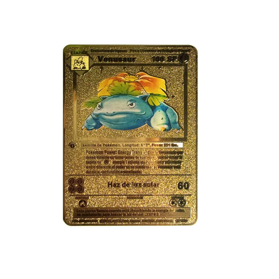 Cartão de metal pokémon 10000 pontos arceus charizard raichu super cartão dourado inglês mewtwo vmax gx ex presente de natal