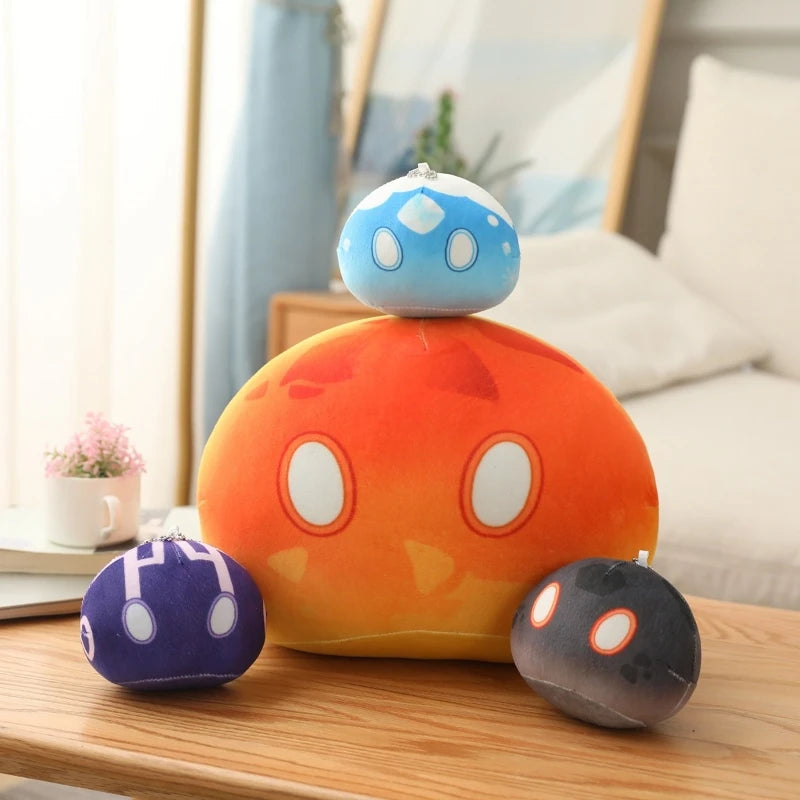 10cm Genshin Slime Plush Pendant Toys Genshin Impact Stuffed Pillow Cute Anime Game Original God Cosplay Fans for Kid Gift