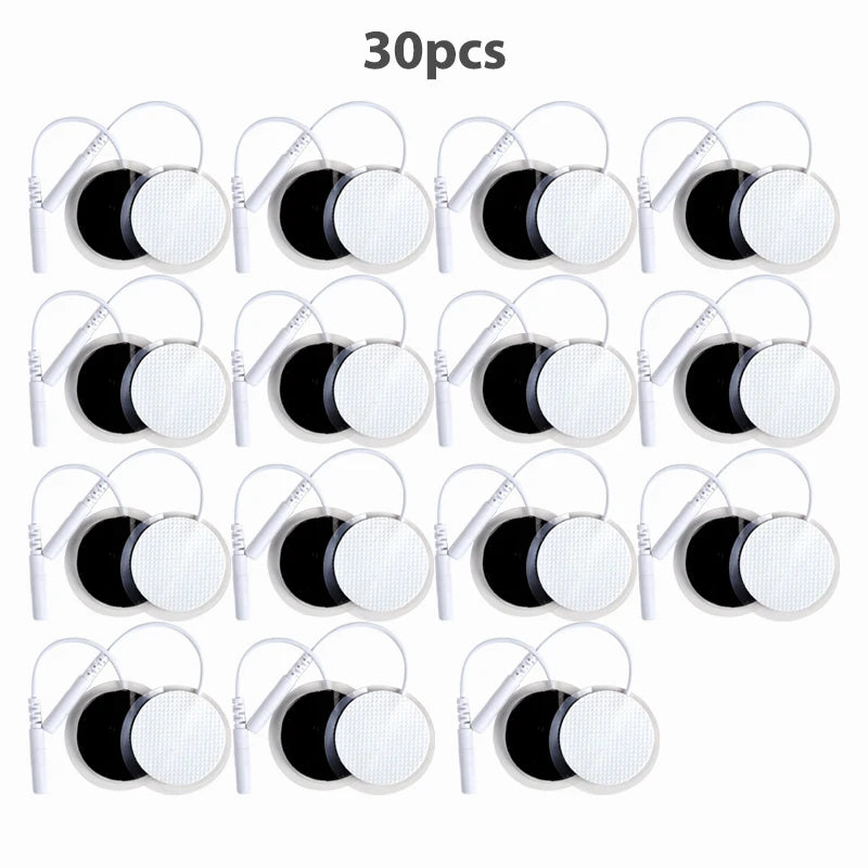 32mm Non-woven Fabric Electrode Pads Replacement For Tens EMS Nerve Muscle Stimulator Body Massager Patches