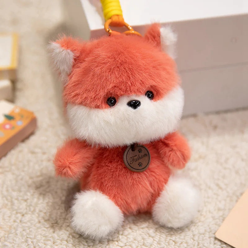 12 Styles Aroma Cartoon Animal Plush Pendants Fox Panda Sloth Piggy Dinosaur Toys Cute Keychain Pendant Bags Decor Car Interior