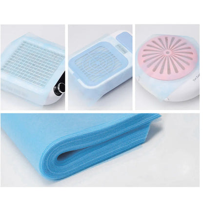 100Pcs Disposable Nail Vacuum Filter Paper Set - Dustproof Replace Filters Manicure Machine Dust Accessory