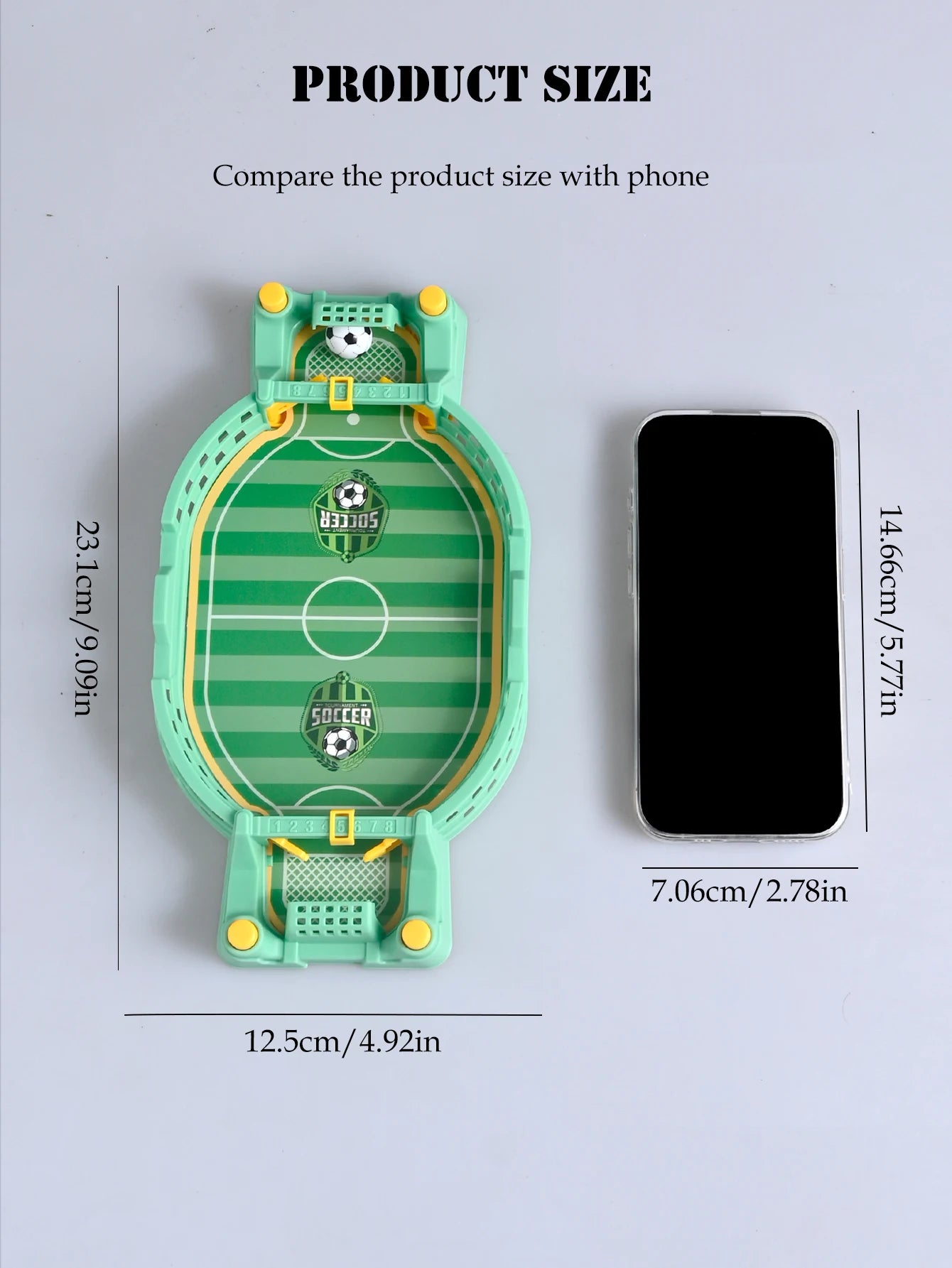 Football Table Mini Tabletop Interactive Game, Soccer Tabletops Competition Sports Games Desktop Catapult Toys for Family Game