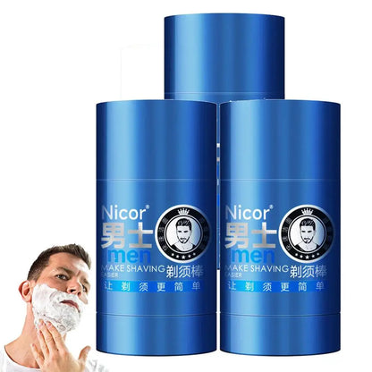 1/2/3PCS Mint Scent Men's Shaving Cream Stick Foam Rich Gentle 2-in-1 Shaving & Cleansing Cream Hydrating Shave Beard Cream
