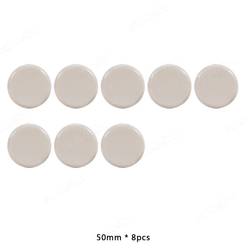 8pcs/lot Round Furniture Gliders Self Adhesive Teflon Sliders Sliding Block Table Chair Leg Mat Floor Protector Mover Pads  ﻿