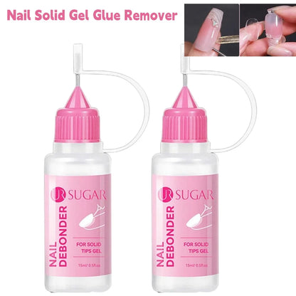 Nail Solid Gel Glue Remover & Debonder Fast Dissolve Liquid for Fake Tips Press On Nails, False Nails | Quick Manicure Tool