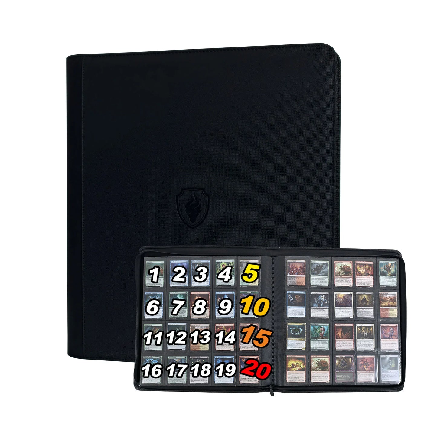 1280+ Cards 20 Pocket Card Binder Collector Card Album - Pages Compatible for Game Cards, Sports Cards and other cards