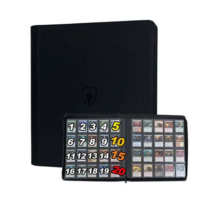 1280+ Cards 20 Pocket Card Binder Collector Card Album - Pages Compatible for Game Cards, Sports Cards and other cards