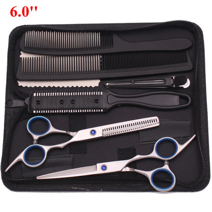 6.0'' Professional Hair Scissors Cutting Shears Thinning Hairdressing Haircut Razors Comb Set Salon Barber & Home Dropshipping