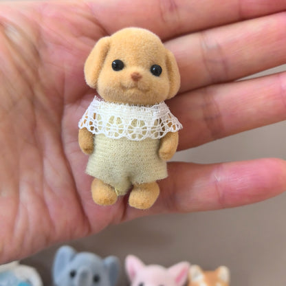 Simulation Forest Rabbit Family DIY Playset Mini Rabbit Bear Figure Toy Dolls Kids Gifts