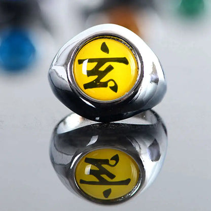 10PCS/Set Anime Akatsuki Itachi Metal R-ings Cartoon Cool Cosplay Accessory Props Boy Children Action Figure Toy Gift