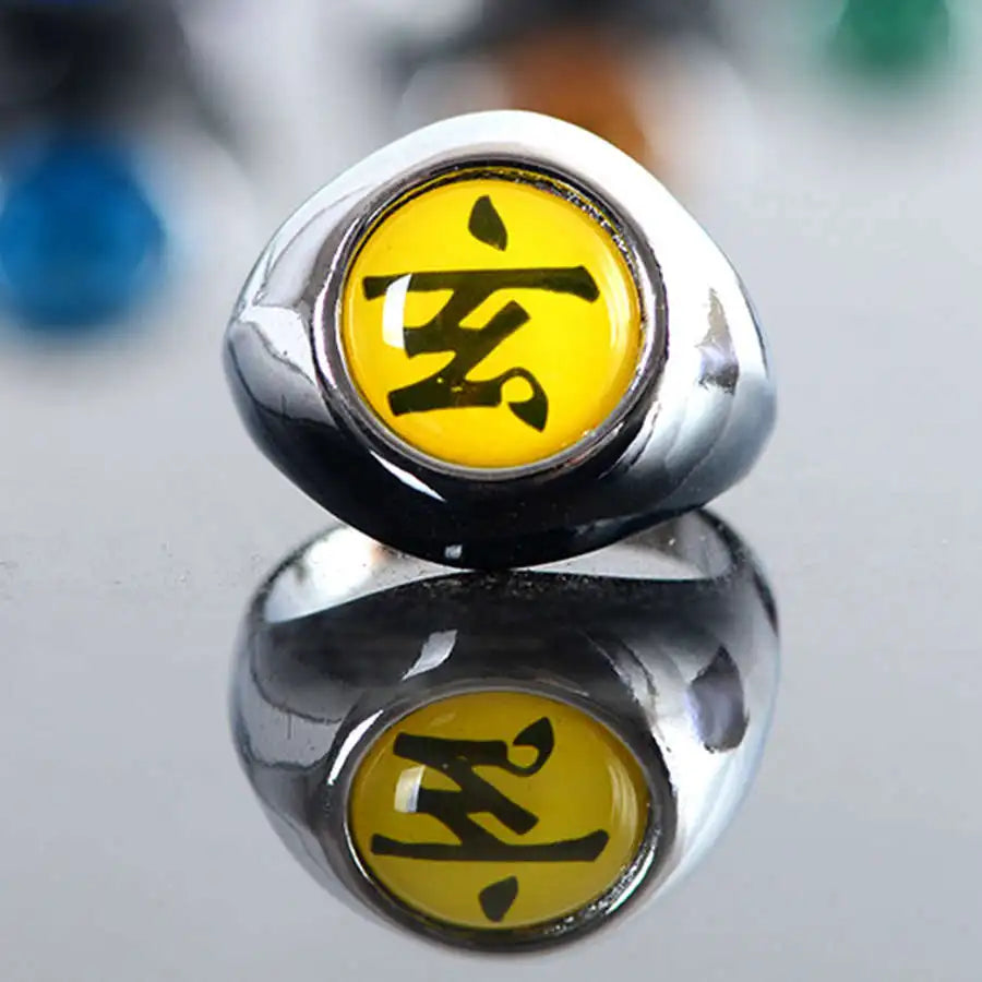 10PCS/Set Anime Akatsuki Itachi Metal R-ings Cartoon Cool Cosplay Accessory Props Boy Children Action Figure Toy Gift