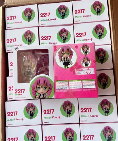 Cute Anime Demon Slayer Series #2217 Kanroji Mitsuri 2218 Tokitou Muichirou Figures Movable Doll Set Collection Surprise Gift