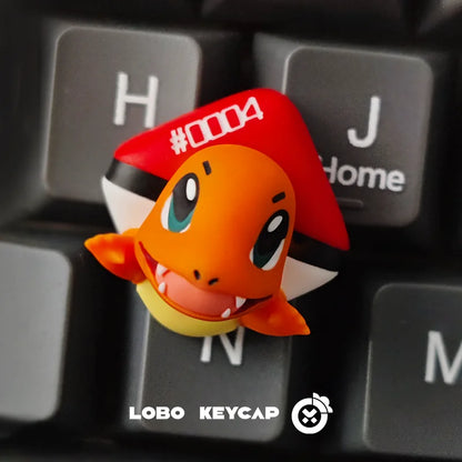 PokéMon Kawaii Resin Keycaps cartoon Pet Elf Ornament Anime Peripherals Rotatable Keycap Esc Keyboard Accessories Surprise Gifts