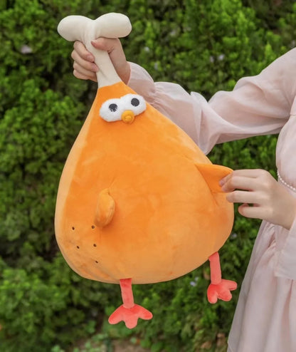 New Chicken&Leg Chicken Soft Gingerbread Chicken Dolls Decor Cartoon Simulation Fruit Animals Stuffed Toy Pillow Birthday Gifts