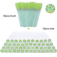 50pcs green glass