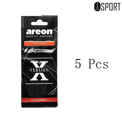 3-60Pcs X Version Car Air Refresher Car Suspension Decoration Home Bathroom Refresher Natural perfume Car Interior Hanging Paper
