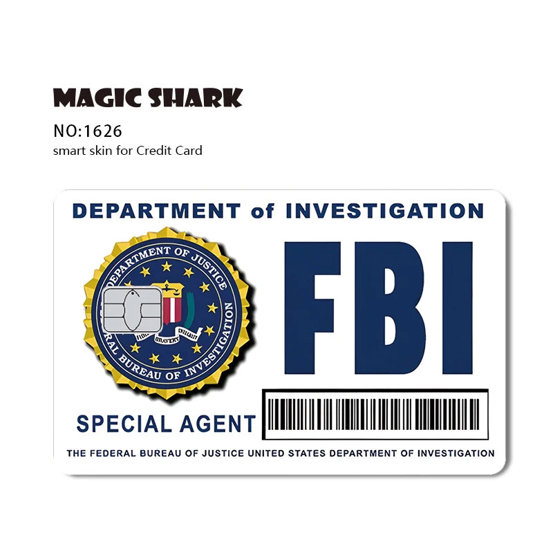 Stylish Phone Evil FBI Tiger Mexico Flag Snowman Movie Monstor Anime Credit Bank Debit Card Sticker Film Skin