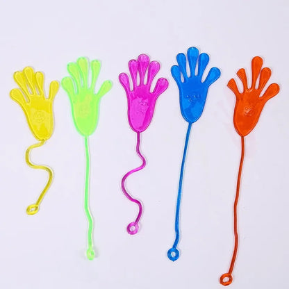 5-50 Pcs Kids Funny Sticky Hands toy Palm Elastic Sticky Squishy Slap Palm Toy Novelty Gift Party Toys Birthday For Children