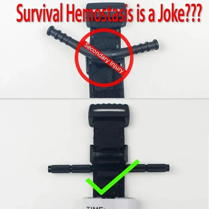 Tactical Emergency Tourniquet Aluminum Rod One-Handed Operation Spinning First-Aid Supplies Rescue Life Outdoor Survival Tool