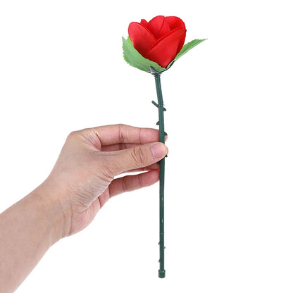 Folding Rose Magic Tricks Flower Appearing Close-Up Stage Street Illusion Gimmick Props Toys for Kids Surprise To Your Lover